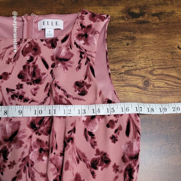 ELLE Floral Fit & Flare Dress M Coquette Ethereal Fairycore Gardencore Country - Picture 6 of 9